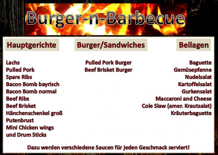 Angebot BBQ Catering Partyservice